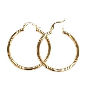 18K Gold Filled Hoop Earrings 1 pair
